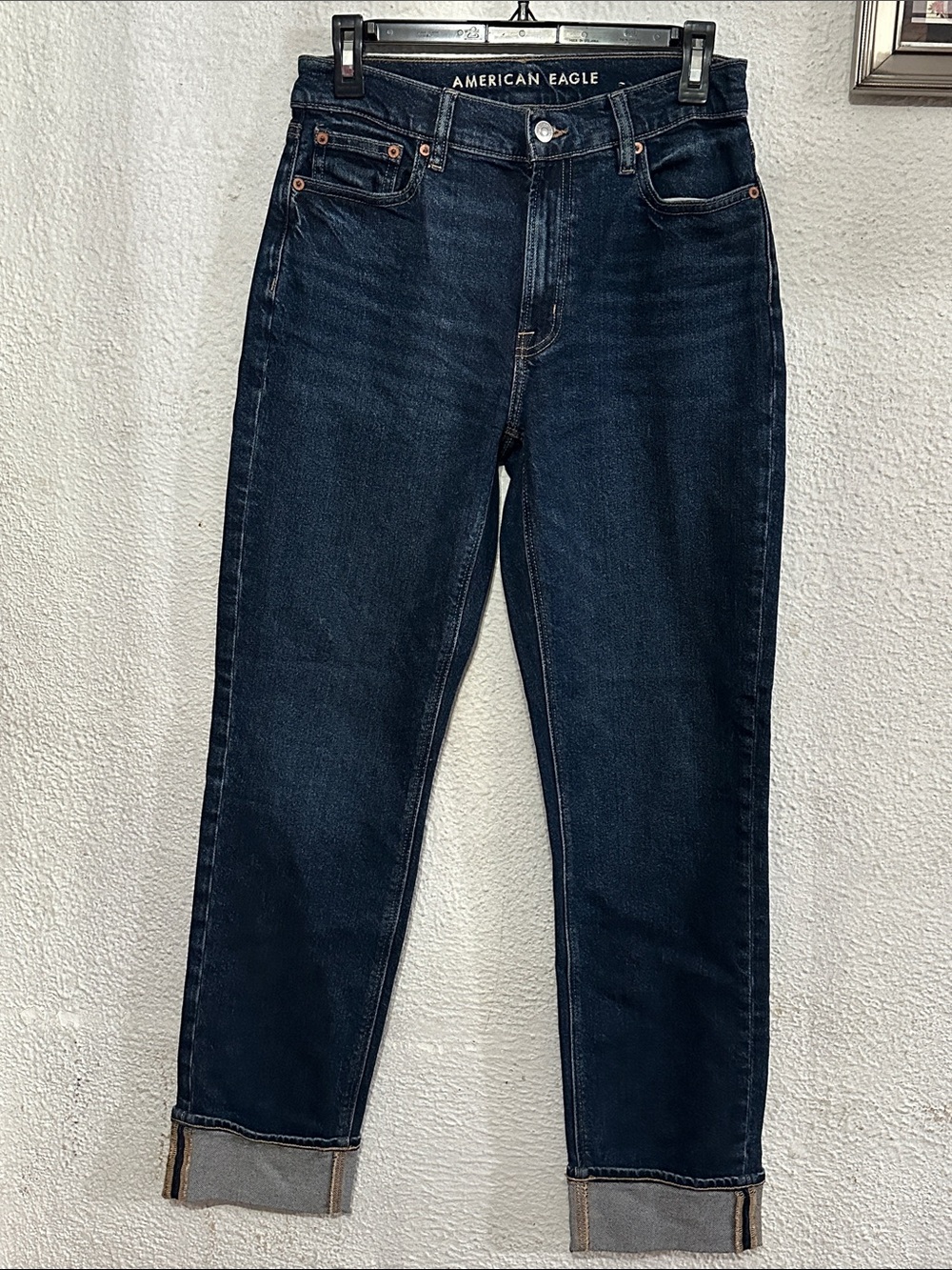American Eagle Outfitters Dark Blue Boyfriend Jeans